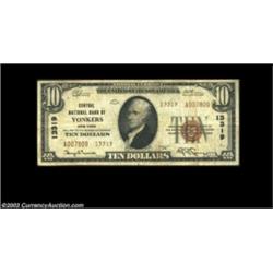 Yonkers, NY - $10 1929 Ty. 2 Central NB Ch. # 13319One of only three Type two tens reported from thi