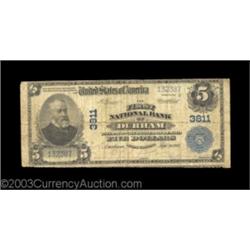 Durham, NC - $5 1902 Plain Back Fr. 600 The First NB Ch. # 3811This Very Good piece is from one of t