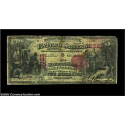 Greensboro, NC - $5 1875 Fr. 401 The NB of Greensboro Ch. # 2322First Charter fives only from this b