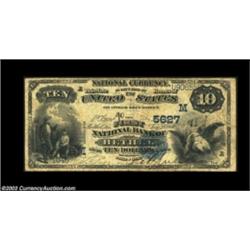 Bethel, OH - $10 1882 Value Back Fr. 577 The First NB Ch. # (M)5627A tough Ohio Value Back. Pen sign