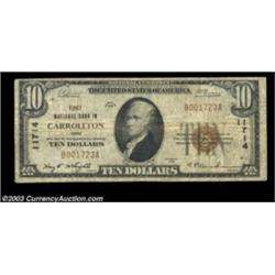 A Carrollton, OH DuoCarrollton, OH - $10 1929 Ty. 1 The First NB Ch. # 11714 FineCarrollton, OH - $2