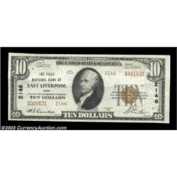 A Trio of Notes from East Liverpool, OHEast Liverpool, OH - $10 1929 Ty. 1 The First NB Ch. # 2146 V