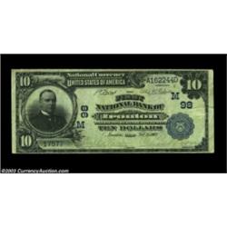 Ironton, OH - $10 1902 Plain Back Fr. 624 The First NB Ch. # (M)98Nice evenly circulated Very Fine.