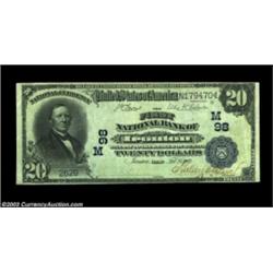 Ironton, OH - $20 1902 Date Back Fr. 642 The First NB Ch. # (M)98A bright Very Fine $20 Date Back.