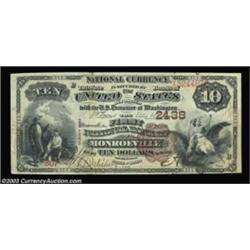 Monroeville, OH - $10 1882 Brown Back Fr. 490 The First NB Ch. # 2438A second opportunity for collec