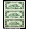 Image 2 : Wapakoneta, OH - $10 1929 Ty. 2 The First NB Ch. # 3157 Uncut Strip of ThreeAn uncut strip of three