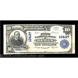 Braggs, OK - $10 1902 Plain Back Fr. 630 The First NB Ch. # 10437This bank operated as the only issu