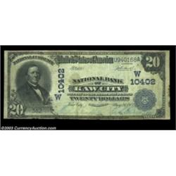 Kaw City, OK - $20 1902 Date Back Fr. 648 NB of Kaw City Ch. # (M)10402A very scarce bank with just