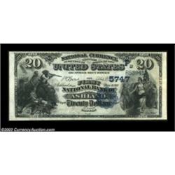 Ashland, OR - $20 1882 Date Back Fr. 555 The First NB Ch. # (P)5747A very scarce early Oregon type a