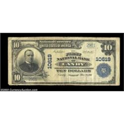 Canby, OR - $10 1902 Plain Back Fr. 631 The First NB Ch. # 10619An extremely rare bank in large size