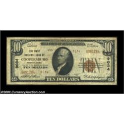 Coopersburg, PA - $10 1929 Ty. 2 The First NB Ch. # 9034A nice Type 2 example from the only bank to