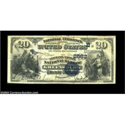 Greensburg, PA - $20 1882 Value Back Fr. 581 The Merchants & Farmers NB Ch. # (E)2562By far the high