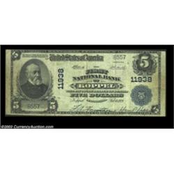 Koppel, PA - $5 1902 Plain Back Fr. 607 The First NB Ch. # 11938The only denomination issued by this