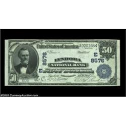 Lyndora, PA - $50 1902 Date Back Fr. 669 Lyndora NB Ch. # (E)8576A truly rare Butler County bank whi