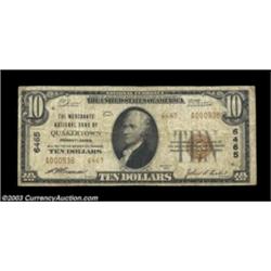 Quakertown, PA - $10 1929 Ty. 2 The Merchants NB Ch. # 6465This is considerably the scarcer of this