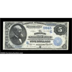 Ridgway, PA - $5 1882 Value Back Fr. 574 The Ridgway NB Ch. # (E)5945Although this otherwise Fine  n