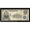 Image 1 : Harriman, TN - $5 1902 Plain Back Fr. 607 Harriman NB Ch. # 11915A very rare large size note from a