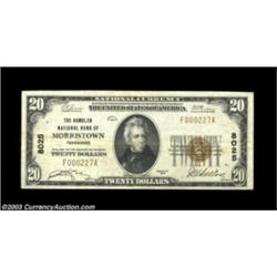Morristown, TN - $20 1929 Ty. 1 Hamblen NB Ch. # 8025A pleasing Very Fine example from this bank's s