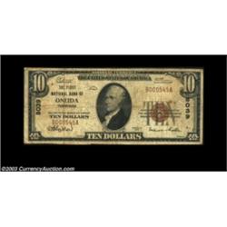 Oneida, TN - $10 1929 Ty. 1 The First NB Ch. # 8039A very scarce note from the only bank to issue in