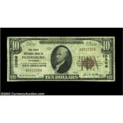 Petersburg, TN - $10 1929 Ty. 1 First NB Ch. # 10306A decent small size note from this scarce one-ba