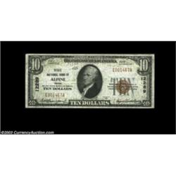 Alpine, TX - $10 1929 Ty. 1 State NB Ch. # 12289From a small group of Alpine notes that Bob Medlar t