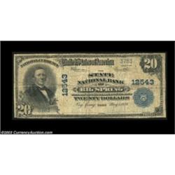 Big Spring, TX - $20 1902 Plain Back Fr. 661 The State NB Ch. # 12543By far the rarest of this small