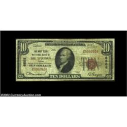 Big Springs, TX - $10 1929 Ty. 1 The West Texas NB Ch. # 6668A very scarce note from this avidly col