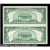 Image 2 : El Paso, TX - $5 1929 Ty. 2 El Paso NB Ch. # 12769 Uncut PairA lovely uncut pair of Type 2 fives. Ge