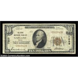 Garland, TX - $10 1929 Ty. 1 State NB Ch. # 7989A nice small size note from this scarce and popular