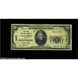 Gatesville, TX - $20 1929 Ty. 1 The First NB Ch. # 4097A tough note from this small central Texas to