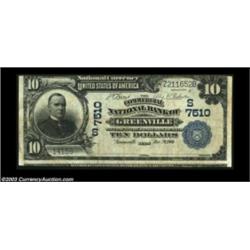 Greenville, TX - $10 1902 Plain Back Fr. 624 The Commercial NB Ch. # (S)7510Large notes only from th