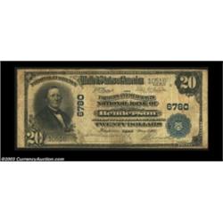Henderson, TX - $20 1902 Plain Back Fr. 650 The Farmers & Merchants NB Ch. # 6780A just plain rare b