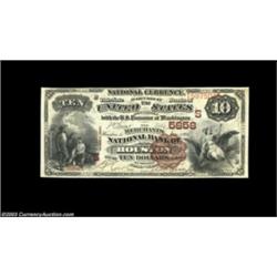 Houston, TX - $10 1882 Brown Back Fr. 490 The Merchants NB Ch. # (S)5858A beautiful Brown Back from
