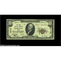 Marshall, TX - $10 1929 Ty. 2 The First NB Ch. # 3113A nice Type 2 example from this well collected