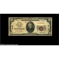 Orange, TX - $20 1929 Ty. 1 The First NB Ch. # 4118A decent Fine example from this SE Texas communit