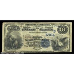 Rogers, TX - $10 1882 Value Back Fr. 577 The First NB Ch. # 5704A scarce type from virtually any sta
