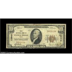 Sulphur Springs, TX - $10 1929 Ty. 1 First NB Ch. # 12845A very tough bank to find, with large notes