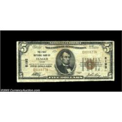 Teague, TX - $5 1929 Ty. 1 The First NB Ch. # 8195A very scarce Freestone County bank from which we'
