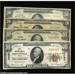 Small Size Texas Quartet.A group lot from Texas, an offering that is becoming more unusual as prices
