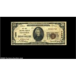 Coalville, UT - $20 1929 Ty. 1 The First NB Ch. # 7696A scarce note from the only bank to issue in t