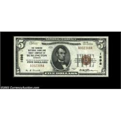 Burlington, VT - $5 1929 Ty. 1 The Howard NB & TC Ch. # 1698A very high grade Series 1929 example. E
