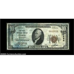 Camas, WA - $10 1929 Ty. 1 The First NB Ch. # 10686Quite uncommon in small size as well, with just f