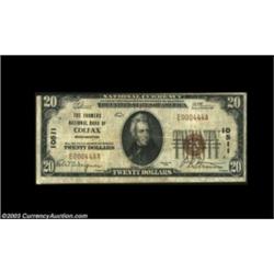 Colfax, WA - $20 1929 Ty. 1 The Farmers NB Ch. # 10511Small notes only from this Whitman County bank