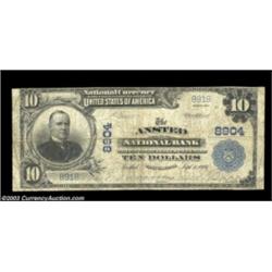 Ansted, WV - $10 1902 Plain Back Fr. 626 The Ansted NB Ch. # 8904A very scarce large example from th