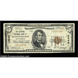 Buckhannon, WV - $5 1929 Ty. 1 Central NB Ch. # 13646A nice looking small size note from this common