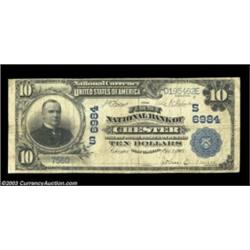Chester, WV - $10 1902 Plain Back Fr. 624 The First NB Ch. #(S)6984The FNB was the only issuing bank