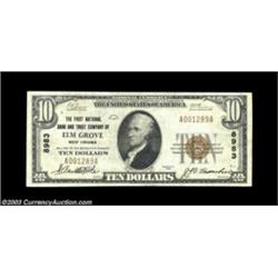 Elm Grove, WV - $10 1929 Ty. 1 The First NB & TC Ch. # 8983This exceptionally nice example is the fi