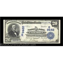 Fairmont, WV - $20 1902 Plain Back Fr. 652 The NB Ch. # (S)9462While this is not a particularly scar