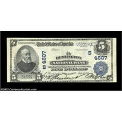A Pair of Huntington, West Virginia BanksHuntington, WV - $5 1902 Plain Back Fr. 598 The First Hunti