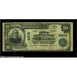 Keyser, WV - $10 1902 Plain Back Fr. 634 The First NB Ch. # 6205This Fine is one of five pieces Kell
